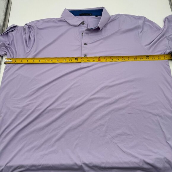 NWOT Greyson Polo Shirt Men’s XXL Purple Golf Performance Stretch Athletic Wolf - Picture 6 of 8